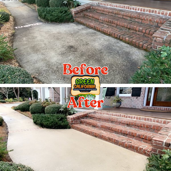 Before and after pressure washing Irvine CA