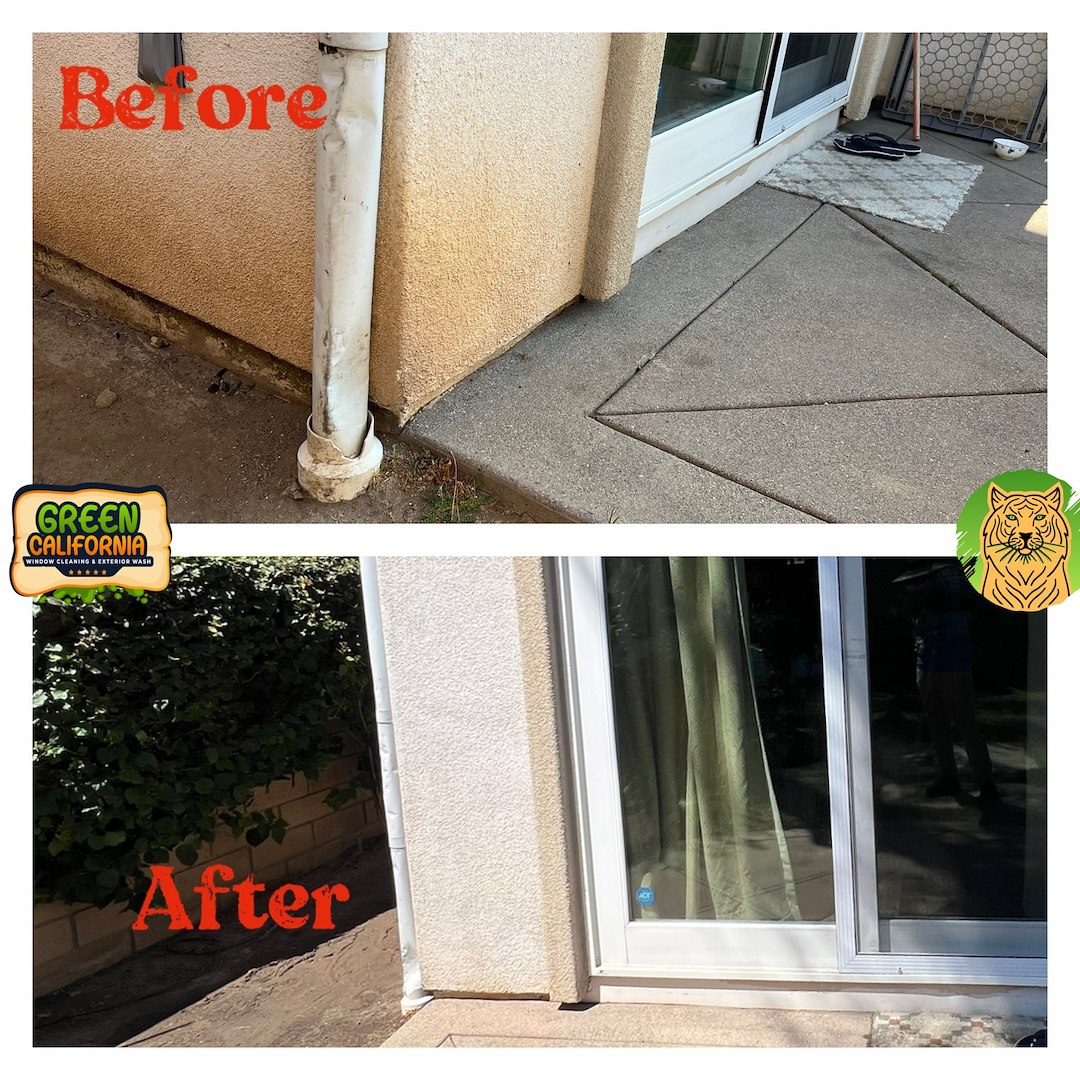 Expert House washing Stucco Wall cleaning performed in the city of Anaheim Hills, Orange County Thumbnail