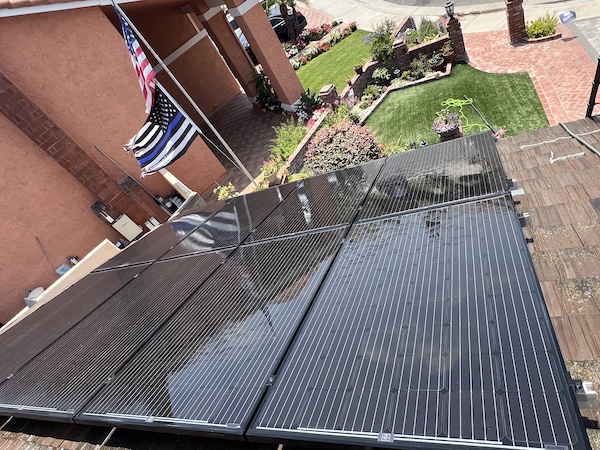 Solar panel cleaning